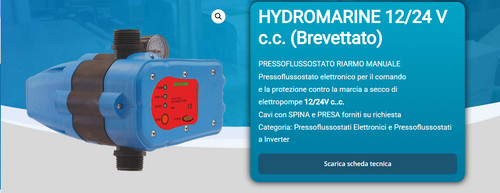 Press control hydromarine 12v - press,