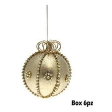 6 sfere decorate per albero
