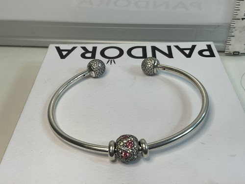 Pandora open bangle pave - bangle,