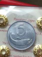 Repubblica Italiana 5 Lire Delfino 1966 FDC PERIZIATO