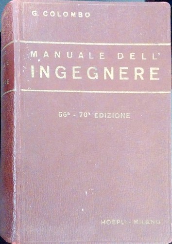 Manuale dell ingegnere g - manuale, dell'ingegnere