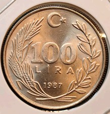 100 lire 1987 Turchia in