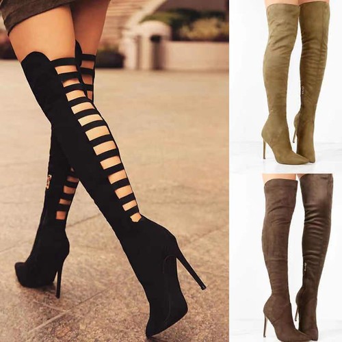 Stivali donna pizzo tacco - , a