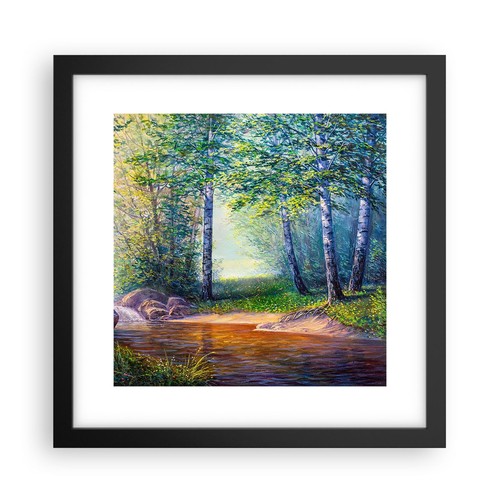 Poster 30x30cm prato acqua