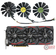 ASUS FAN STRIX GTX serie 10 R9 390/X RX 480 Set ventole di ricambio per GPU