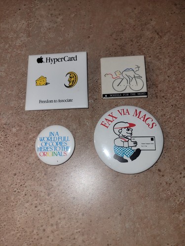 Apple mac pins vintage - pins,