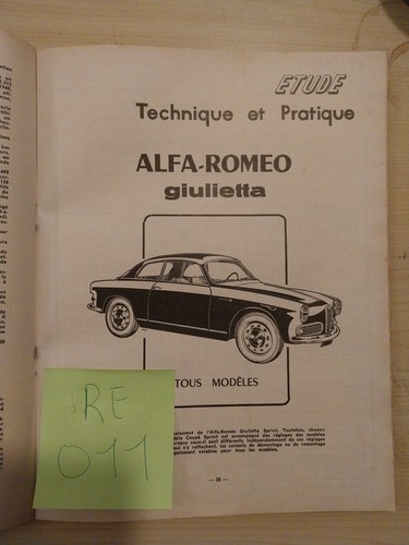 Revue technique alfa romeo - revue,