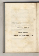 L'assedio di Roma. Racconto istorico di B. Del Vecchio addetto al ministero d...