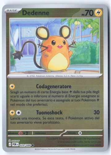 T334 dedenne 029 088 - 029/088, reverse