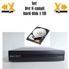 SET DVR DAHUA 8 CANALI E HARD