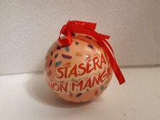 PALLA CON TORMENTONI DI NATALE CONAD BRANDANI STASERA NON PALLINA DECORATIVA