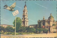 ab415 cartolina pompei veduta generale del santuario provincia di napoli