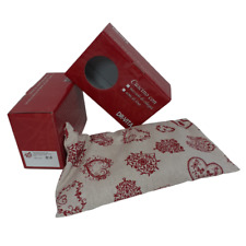 Cuscino con noccioli di ciliegia per torcicollo (650g. - 32x19cm) Cuori Tirolesi