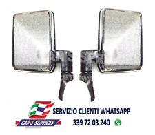 COPPIA DX+SX SPECCHI RETROVISORI CROMATI PER TOYOTA LAND CRUISER LJ70 DAL 1984