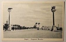 CARTOLINA STORICA - COLONIALISMO FASCISMO, BENGASI LIBIA, LUNGOMARE MUSSOLINI 