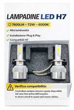 Lampade Fari Auto H7 LED