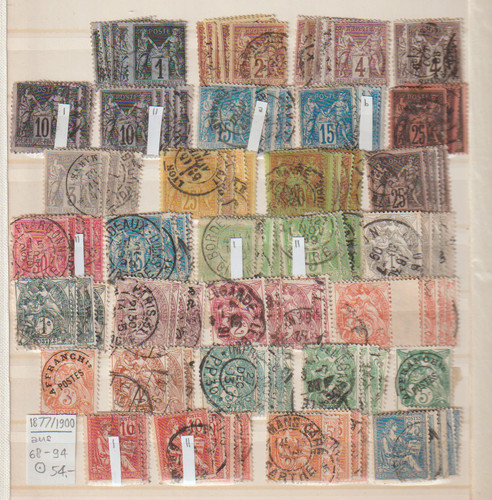 Francia lotto dal 1877 1900 - dal, 1877-1900