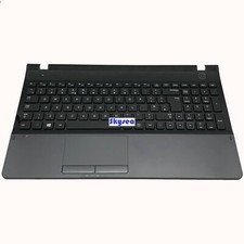 Nuovo per Samsung NP300E5A NP300E5C poggiapolsi touchpad cover tastiera UK nero grigio
