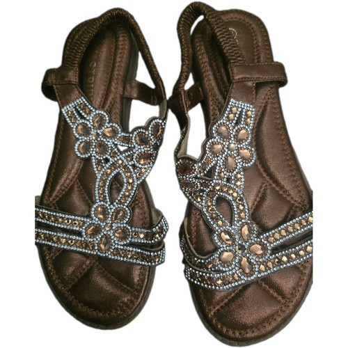 Sandali donna piatti perline - piatti,