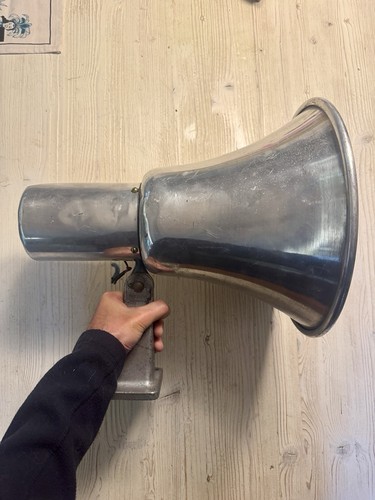Vintage industrial horn - industrial,