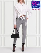 Pantaloni in ciniglia PHILIPP PLEIN COUTURE prezzo consigliato €695 taglia XS misto seta perline teschio