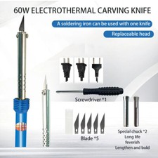 Nuovo Kit Attrezzi Tagliacoltelli Elettrico Include Taglierina Termica Multiuso 9PCS 