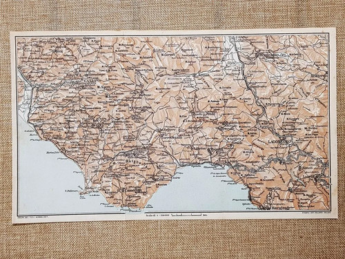 Carta cartina del 1928 - carta, o