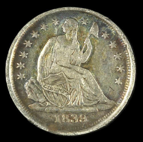 1839 mezza moneta liberty - mezza,