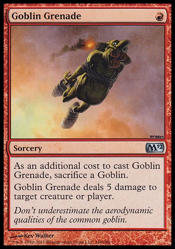 Mtg goblin grenade played - mtg,