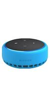 Mission - Custodia in silicone per Amazon Echo Dot (terza generazione), Blu