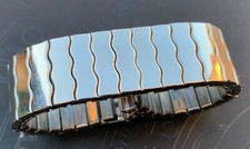 CINTURINO OROLOGIO 17mm SPEIDEL Made in USA Acciaio Espansione Elastica Flessibile VINTAGE NOS