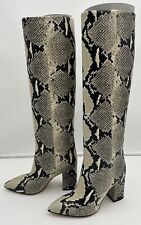 Stivali Paris Texas pelle italiana pitone serpente al ginocchio nuovi con scatola tg 36 $795