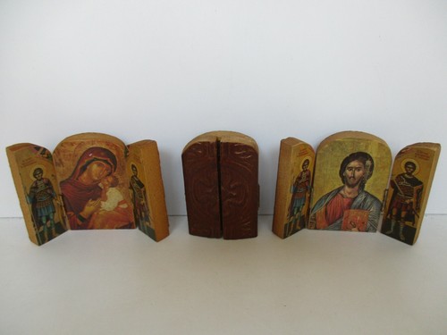 Icona legno intarsiato - icona,