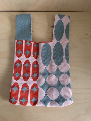 Borsa colorata mercato maglia - colorata,