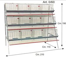 Gabbia Per Galline Ovaiole a Piramide 3 Piani
