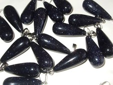 - Ciondolo Pietra Cristalloterapia - goccia - PIETRA DEL SOLE SCURA