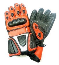 Guanto Bambini Sport Minimoto Moto In Pelle G-304 Rosso - T