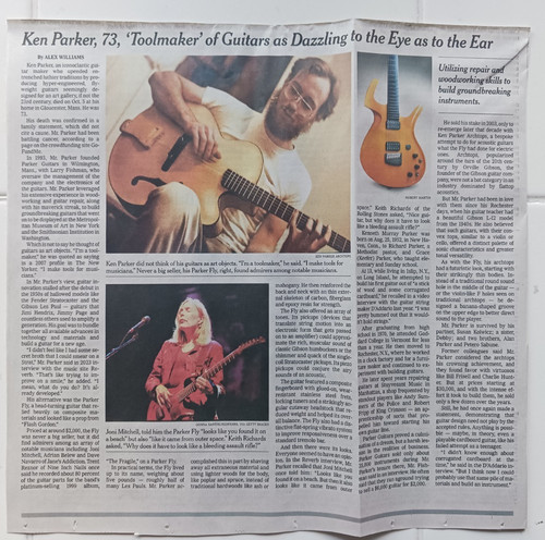 Ken parker necrologio - parker, 73
