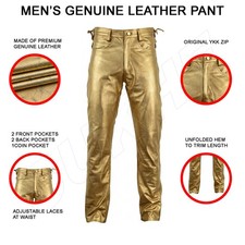 Pantalone uomo pelle bovina