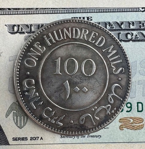 Palestina 100 mils 1933 - palestina,