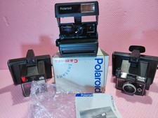 Tre fotocamere Polaroid, 636 Close-up nuova, 82 e Zip, da collezione