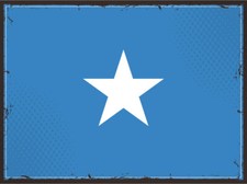 Targa Latta 20x30 Somalia Stato Africa Orientale Repubblica Federale Paesi Bandiera Nationa