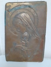 Vecchia Placca Madonna Con