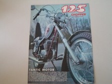 advertising Pubblicità 1973 MOTO FANTIC CHOPPER 125