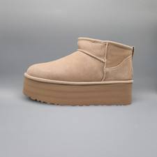 Originale UGG Classic Ultra Mini piattaforma sabbia 1135092-SAN NUOVO
