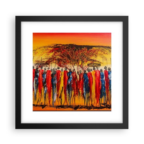 Poster 30x30cm africa tribù - 30x30cm,