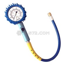 MANOMETRO PRESSIONE GOMME PNEUMATICI MOTO AUTO 0 - 4 BAR 80 MM