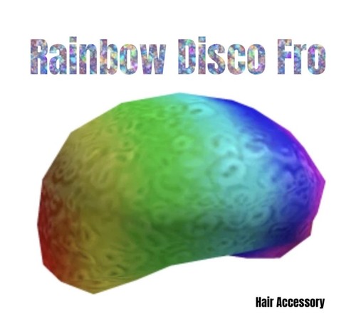 Roblox rainbow disco fro - roblox,