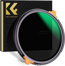 K&F Concept 49 mm 2 in 1 ND4-ND64 variabile ND CPL polarizzatori filtro obiettivo per fotocamera