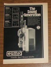 Seltene Werbung vintage EUMIG